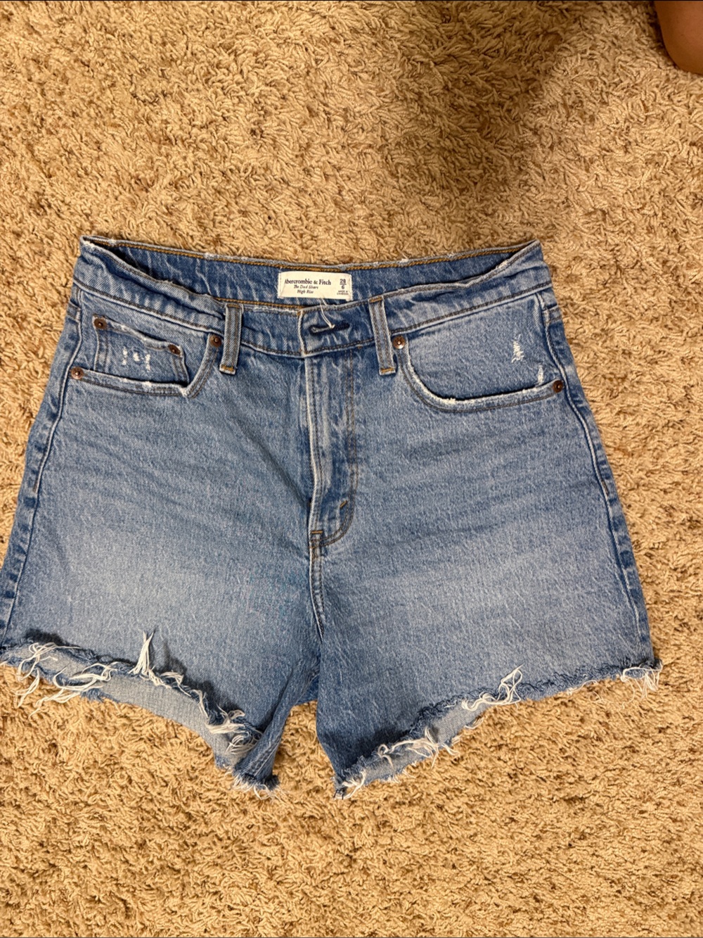 Abercrombie Dad Shorts, high rise